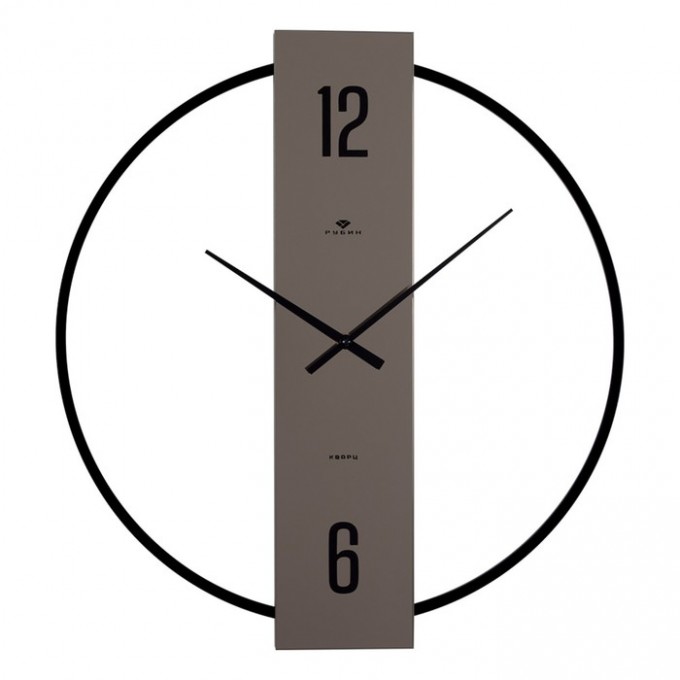 Часы настенные РУБИН из металла 'Отражение 1', d-50 см, вертикальные 10157704