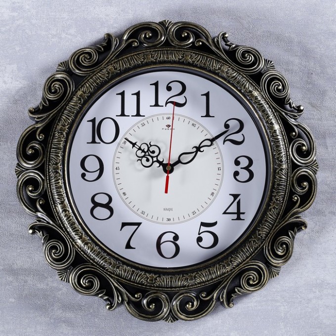 Часы настенные РУБИН серия: Классика, "Витсанд", черное золото 40,5 см (4126-002) 1295538