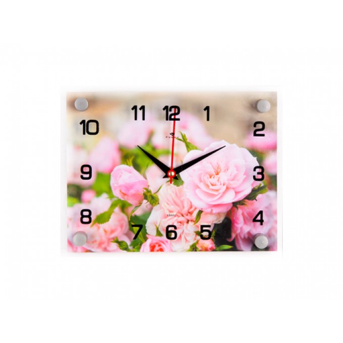 Часы Настенные РУБИН "Розы" 2026-030