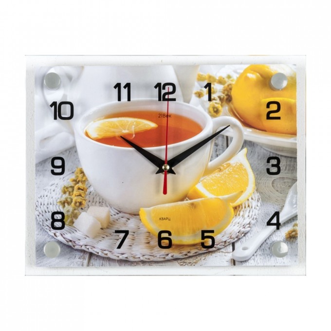 Часы настенные РУБИН "Чай с лимоном" 2026-124
