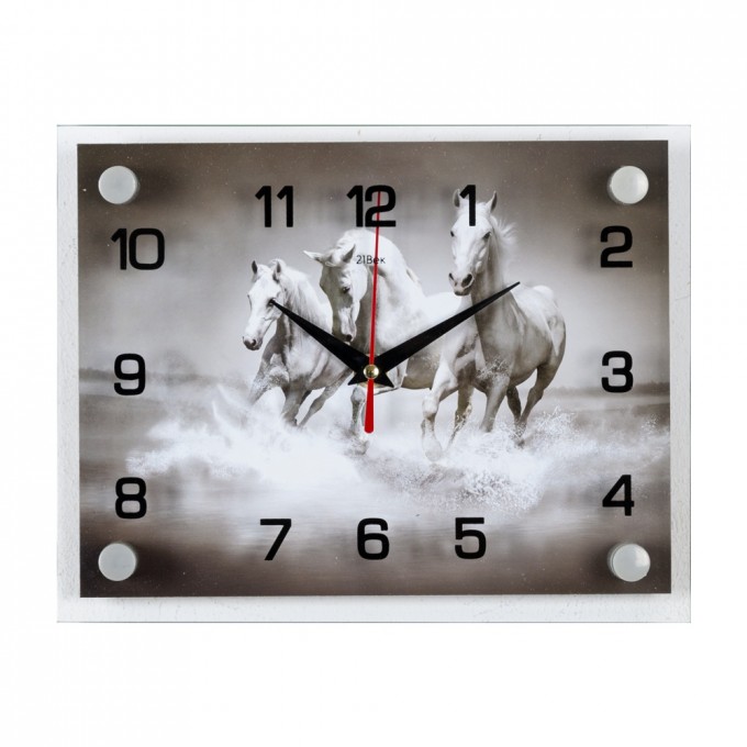 Часы РУБИН 3 белых коня 2026-449