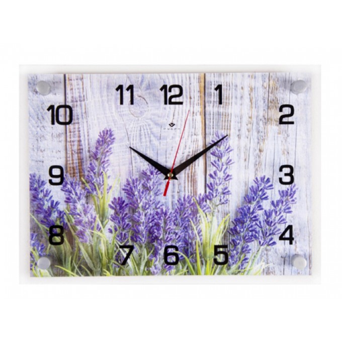 Часы Настенные РУБИН "Фиолетовые Цветы" 2535-069