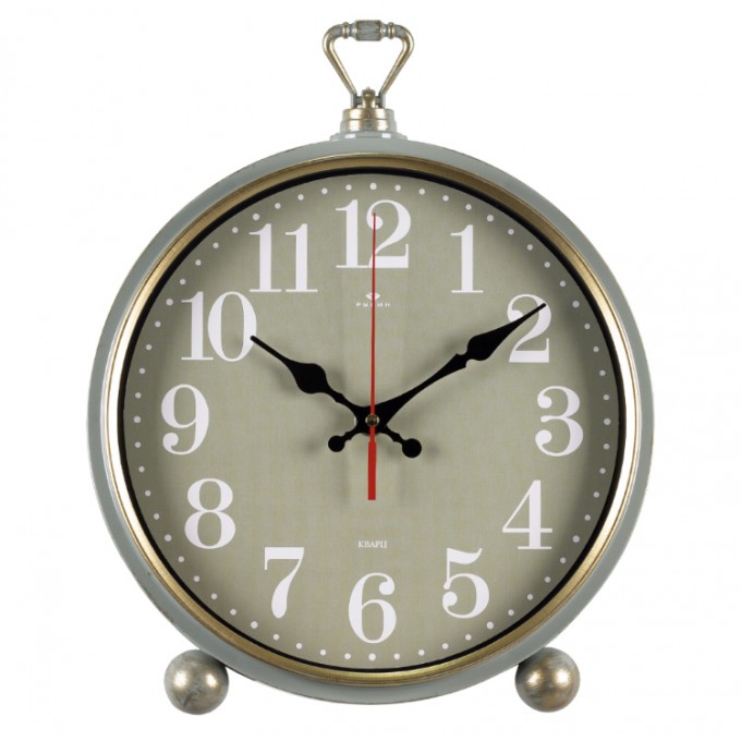 Настенно настольные часы, Рубин, часы классика оливковые 26см 32см, 3426-004