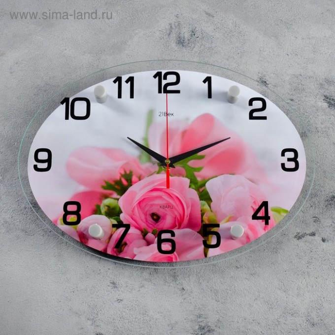 Часы настенные Цветы, Нежность, 24х34 см 4551226