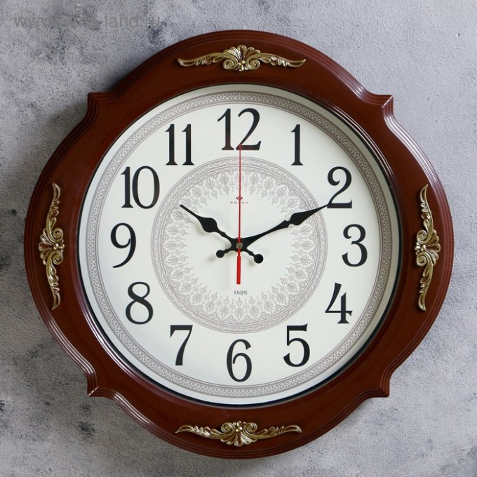 Часы настенные Классика, Баконг, венге, 40х40 см 4551246
