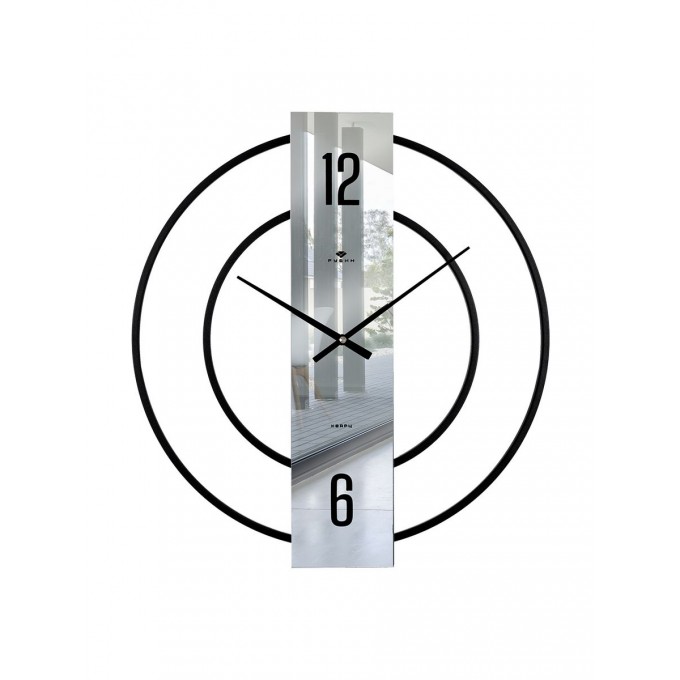 Часы интерьерные в стиле лофт, РУБИН с зеркалом, 5002-002