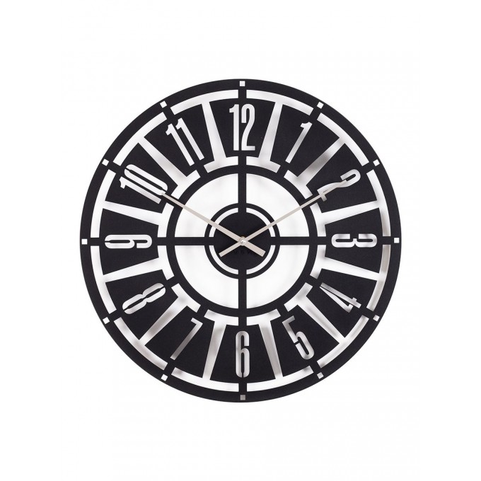 Часы настенные черные РУБИН большие, 5050-002