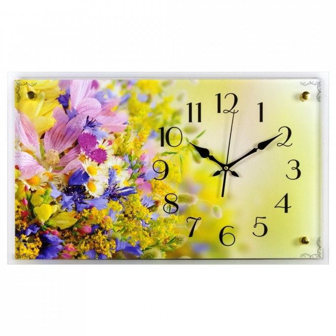 Часы настенные РУБИН "Полевые цветы" 6036-120
