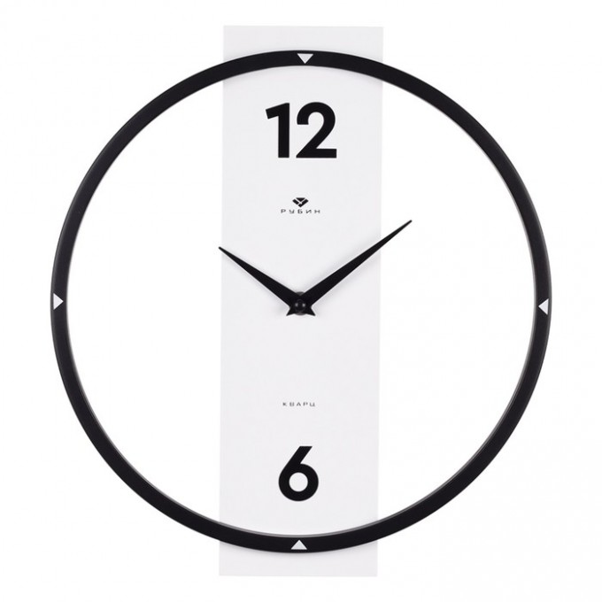 Часы РУБИН Часы настенные, серия: Интерьер, плавный ход, d-30.5 см, белые 9931320