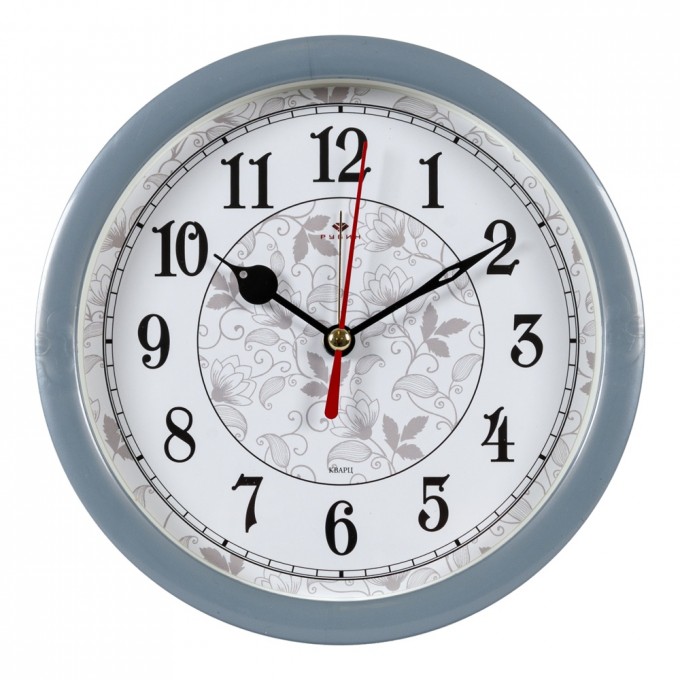 Часы РУБИН d 15 см, корпус перламутр Узор B4-009