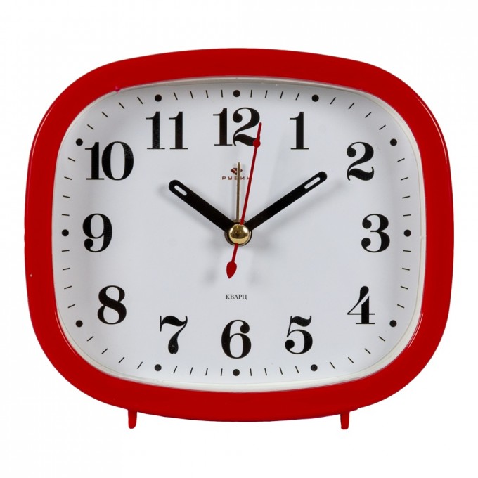 Часы РУБИН кварц, корпус красный "Классика" B5-002