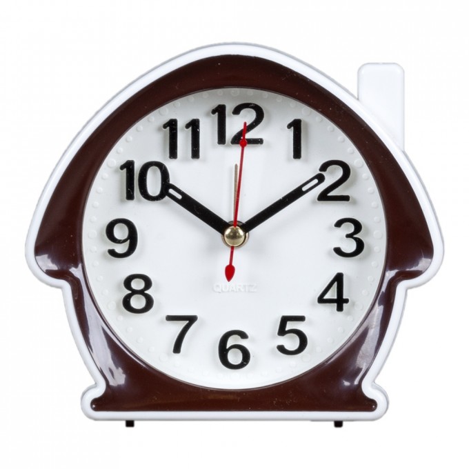 Часы РУБИН кварц, корпус коричневый с белым "Классика" B6-005