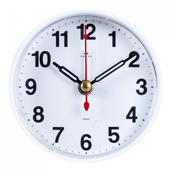 Часы РУБИН кварц, корпус белый "Классика" В7-002 B7-002
